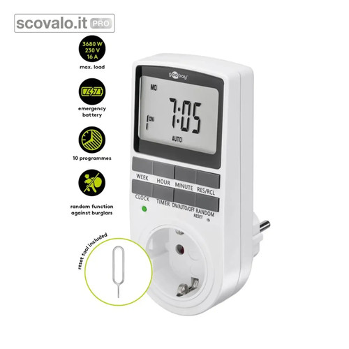 Timer digitale schuko - timer,